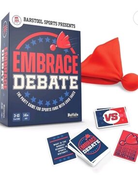 Embrace Debate Party Game by - Red and Blue